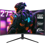 27" QHD2K Curved Gaming Monitor,165Hz/144Hz Computer Monitor,1Ms, Hdr,Built-In Speakers,2560X1440 for Office