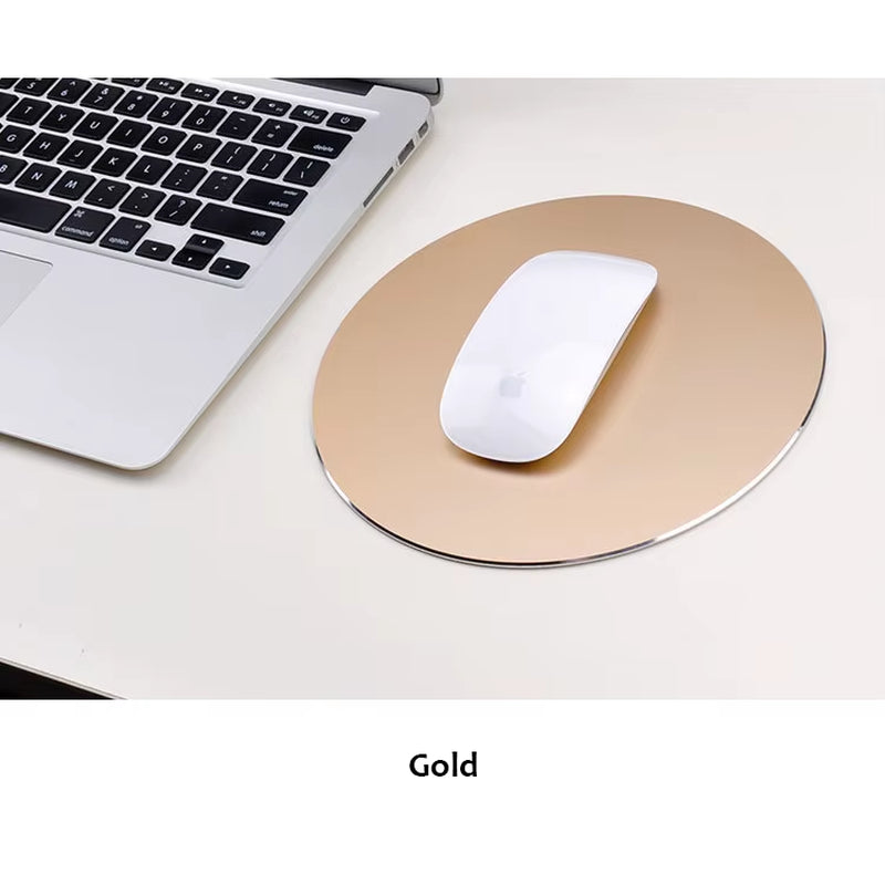 Luxury Aluminum Alloy Mouse Pad for Apple Magic Mouse 2 Anti-Slip Base Fast and Accurate Control Custom Mousepad Mice Mat