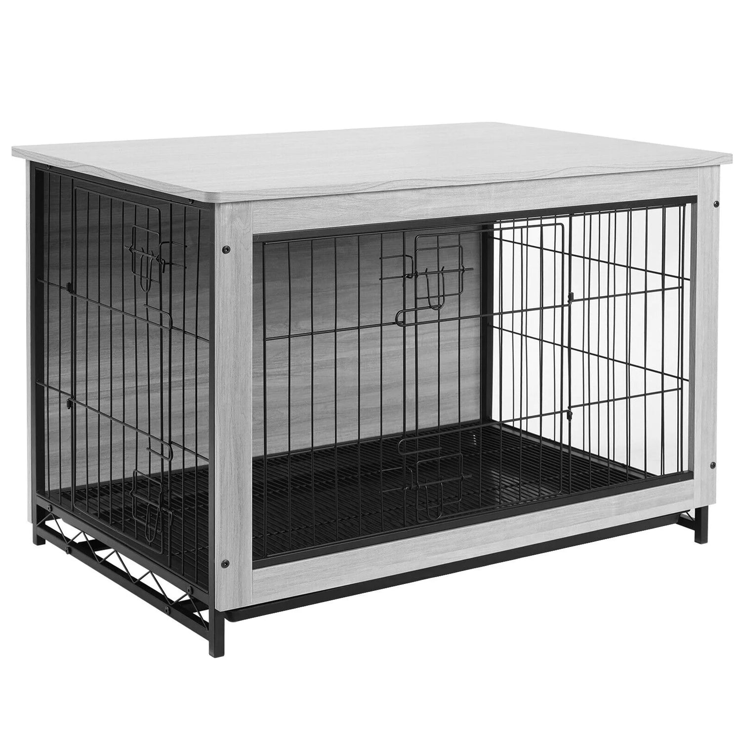 29.1" Dog Crate Furniture, Side End Table Wooden Dog Furniture Kennel